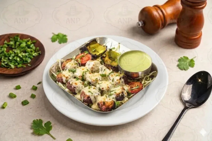 Cheesy Creamy Mushroom Tikka [Smoky]