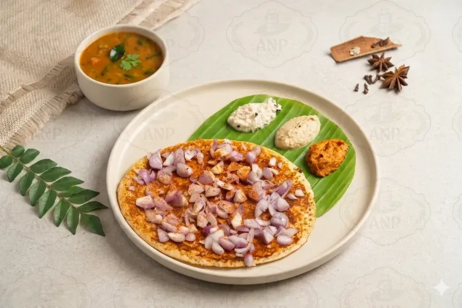 Chinna Vengayam Podi Uttapam