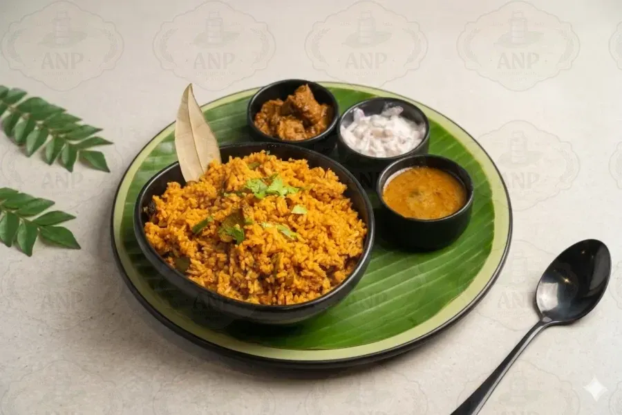 Dindigul Spl Veg Mutton Biriyani.