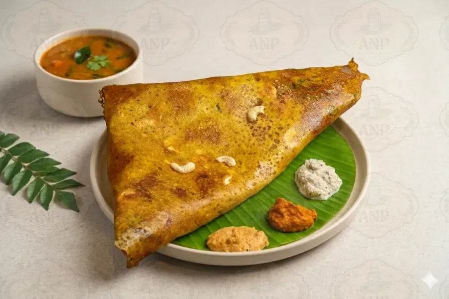 Ghee Cashew Rava Dosa
