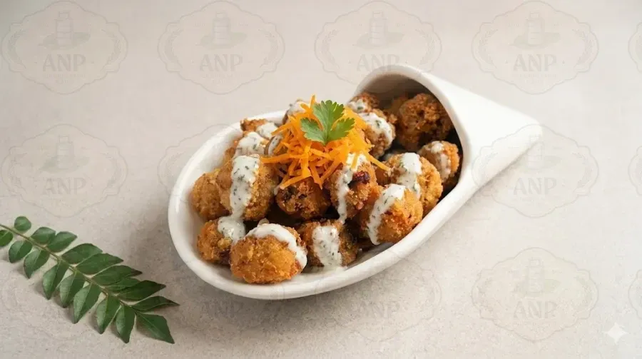 Korean Cheesy Fried Mushroom