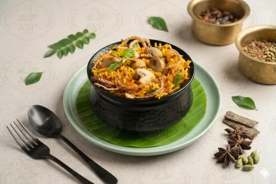 Mushroom Biriyani