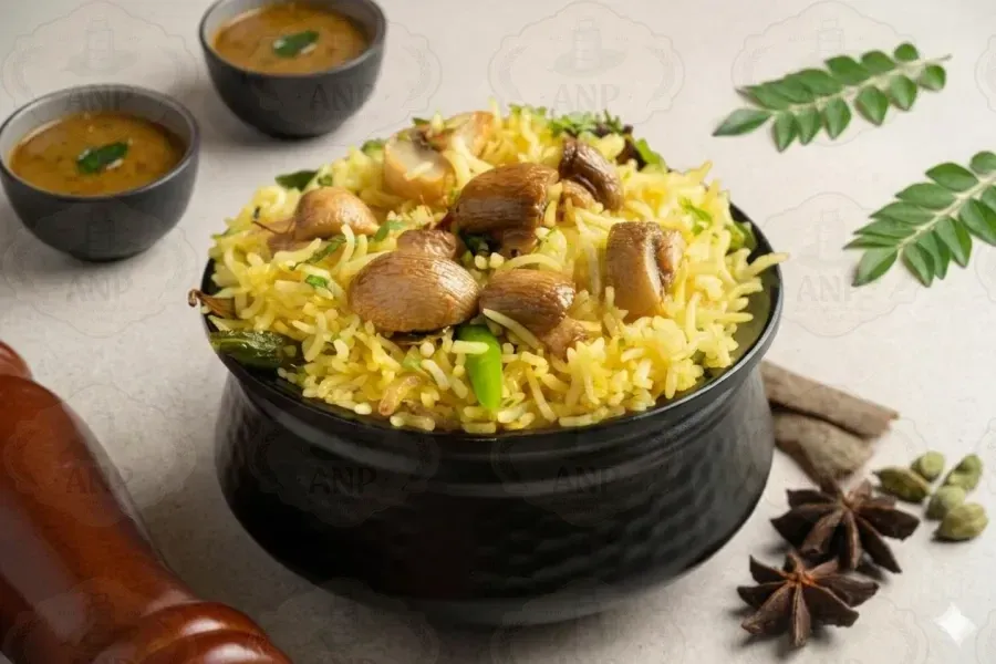 Mushroom Pulao