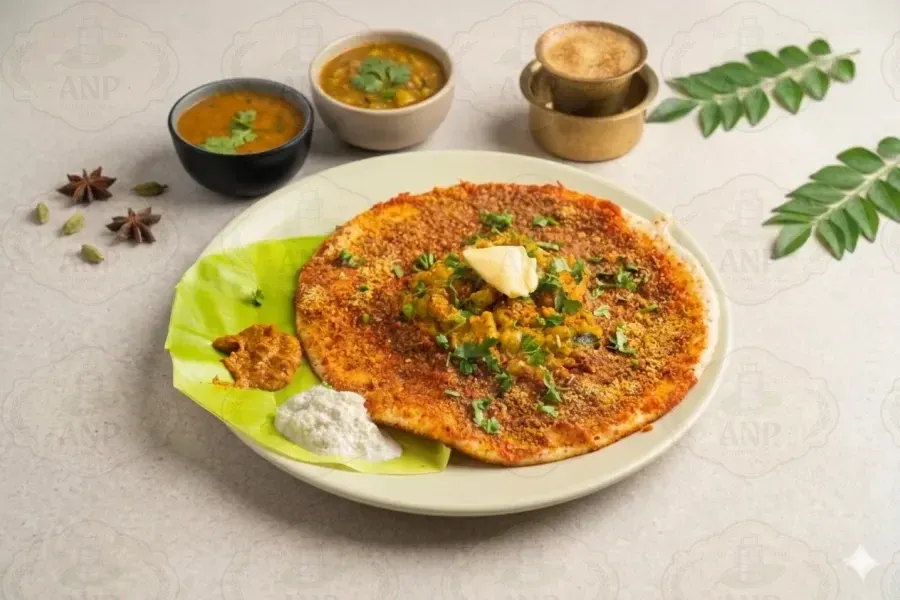 Open Butter Masala Benna Dosai