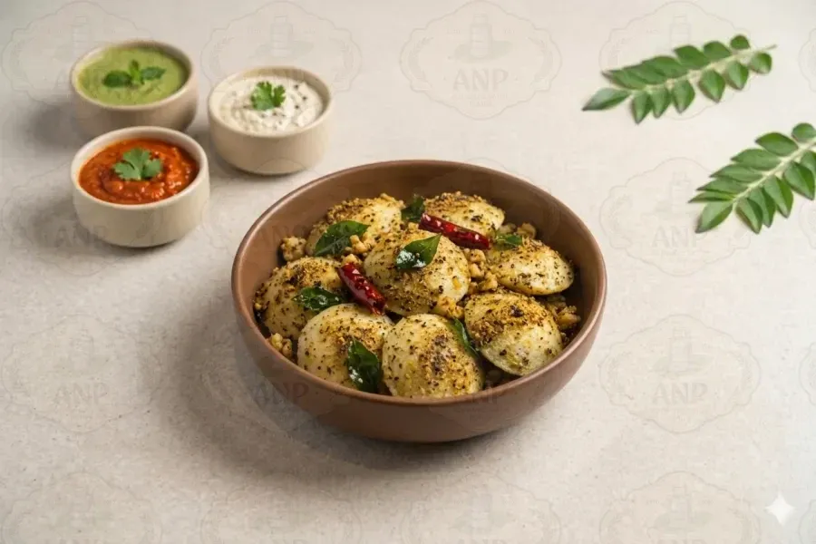 Pepper Fry Mini Idly