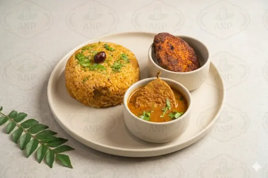 Veg Meen Kolambu Sadham